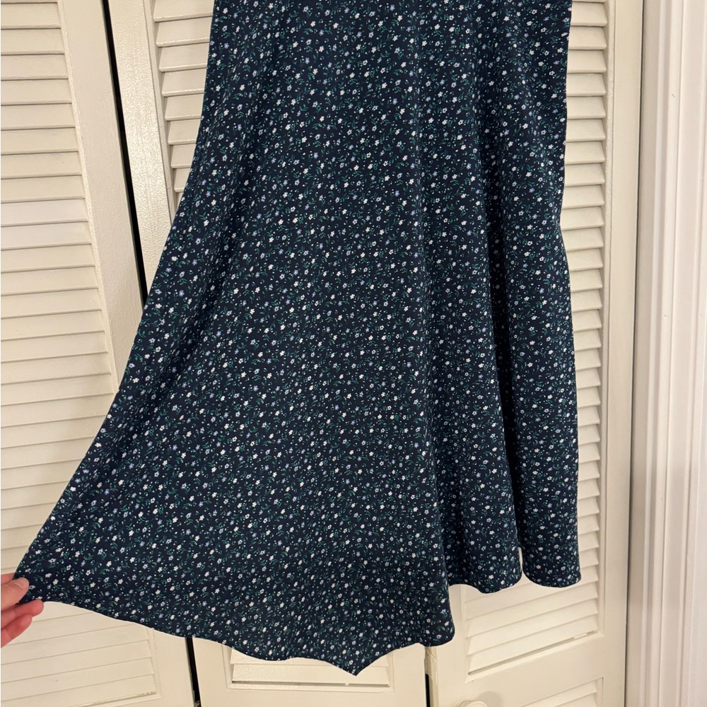 Banana Republic A-Line Skirt - Navy Floral